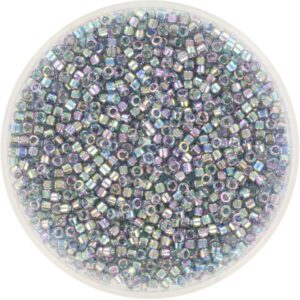 Miyuki Delica 11/0 DB0111 - Gold Luster Transparent Blue Gray Rainbow
