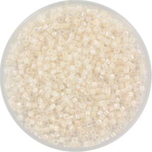Miyuki Delica 11/0 DB0052 - Pale Peach Lined Crystal AB