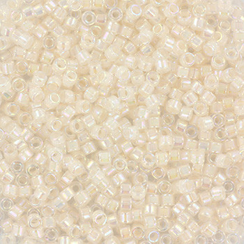 Miyuki Delica 11/0 DB0052 - Pale Peach Lined Crystal AB - imagine 2