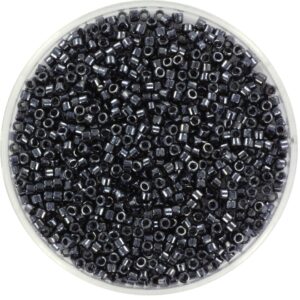 Miyuki Delica 11/0 DB0001 - Opaque Gunmetal