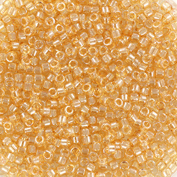 Miyuki Delica 11/0 DB0101 - Gold Luster Light Smoky Topaz - imagine 2
