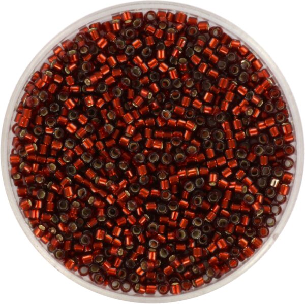 Miyuki Delica 11/0 DB1202 - Silverlined Dark Cranberry