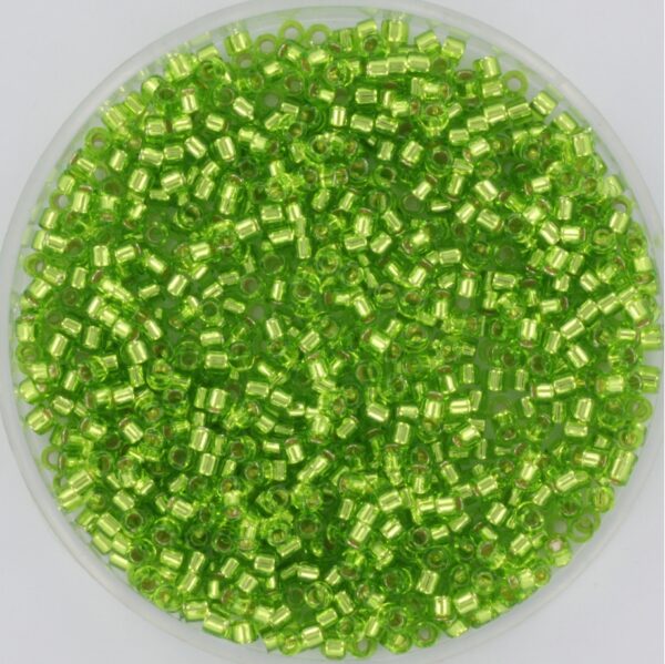 Miyuki Delica 11/0 DB1206 - Silverlined Lime