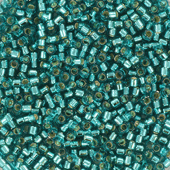 Miyuki Delica 11/0 DB1208 - Silverlined Caribbean Teal - imagine 2