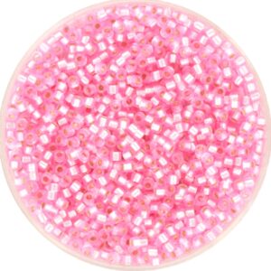Miyuki Delica 11/0 DB1335 - Silverlined Dyed Pink
