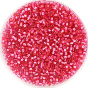 Miyuki Delica 11/0 DB1338 - Silverlined Dyed Rose