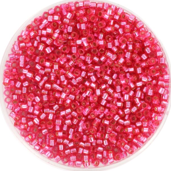 Miyuki Delica 11/0 DB1338 - Silverlined Dyed Rose