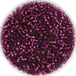 Miyuki Delica 11/0 DB1342 - Silverlined Dyed Raspberry