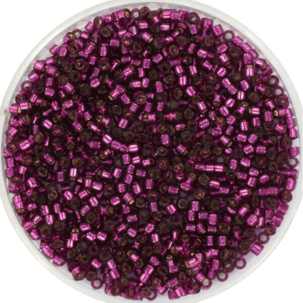 Miyuki Delica 11/0 DB1342 - Silverlined Dyed Raspberry
