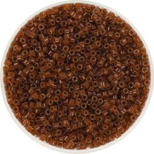 Miyuki Delica 11/0 DB1393 - Dark Topaz Lined Amber