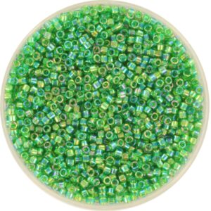 Miyuki Delica 11/0 DB0152 - Transparent AB Green