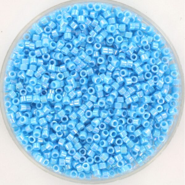 Miyuki Delica 11/0 DB0164 - Opaque AB Turquoise Blue