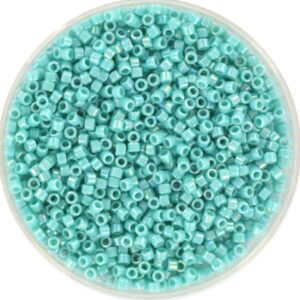 Miyuki Delica 11/0 DB0166 - Opaque AB Turquoise Green
