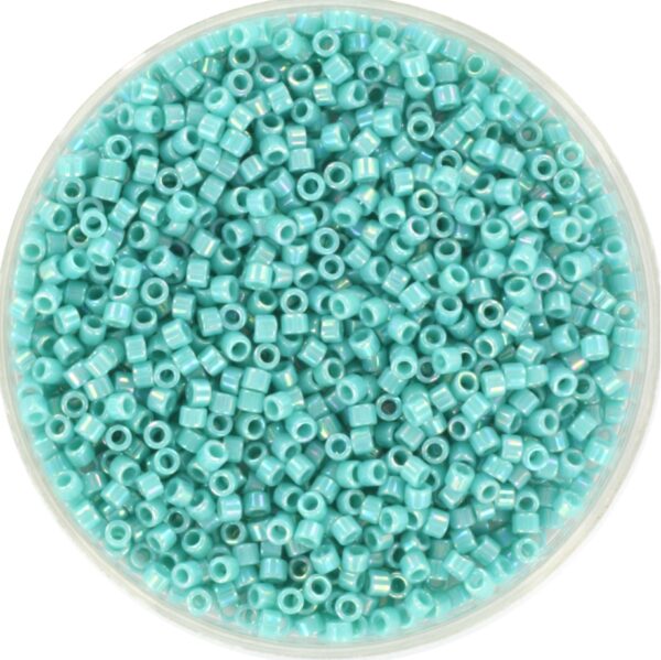 Miyuki Delica 11/0 DB0166 - Opaque AB Turquoise Green