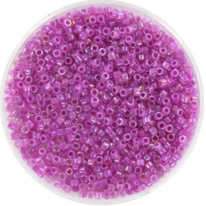 Miyuki Delica 11/0 DB1744 - Fuchsia Lined AB Opal