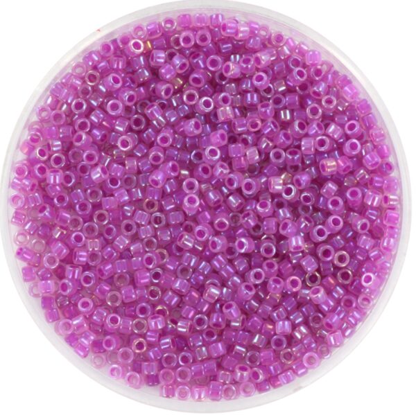 Miyuki Delica 11/0 DB1744 - Fuchsia Lined AB Opal