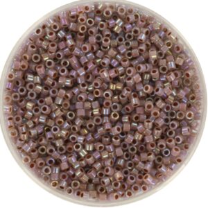 Miyuki Delica 11/0 DB1749 - Cocoa Lined AB Opal