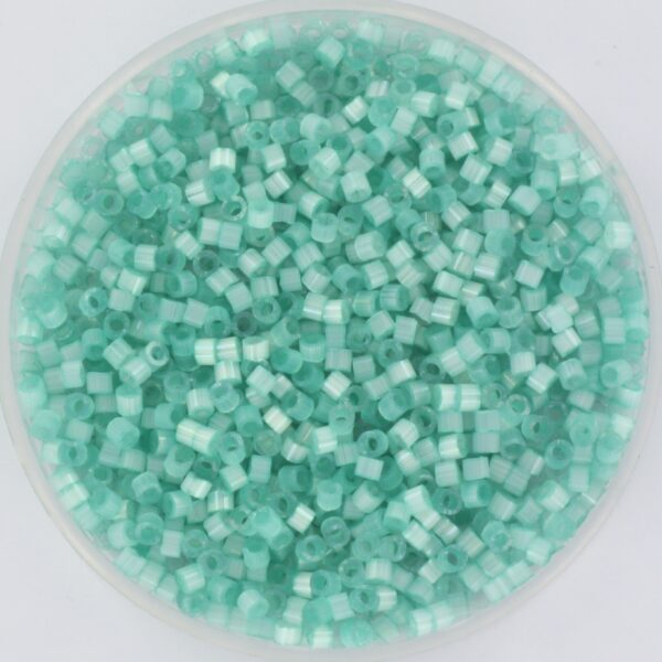 Miyuki Delica 11/0 DB1812 - Silk Satin Dyed Light Aqua Green