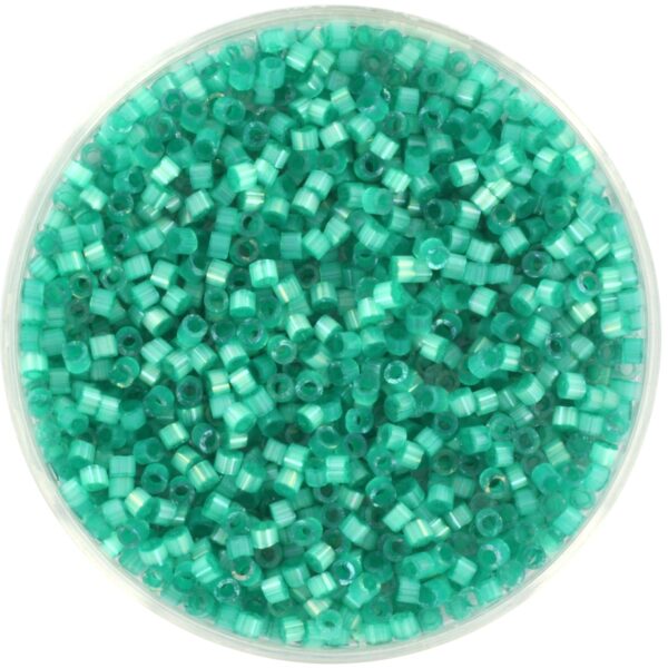 Miyuki Delica 11/0 DB1813 - Silk Satin Dyed Aqua Green