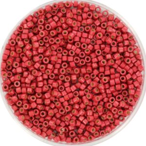 Miyuki Delica 11/0 DB1841F - Duracoat Galvanized Matte Light Cranberry