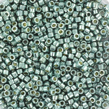 Miyuki Delica 11/0 DB1846 - Duracoat Galvanized Dark Sea Foam - imagine 2