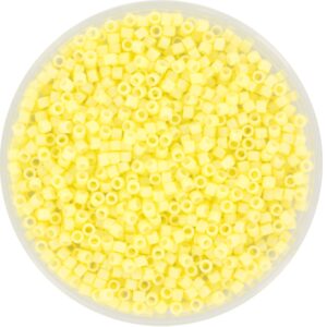 Miyuki Delica 11/0 DB2101 - Duracoat Opaque Dyed Light Lemon Ice