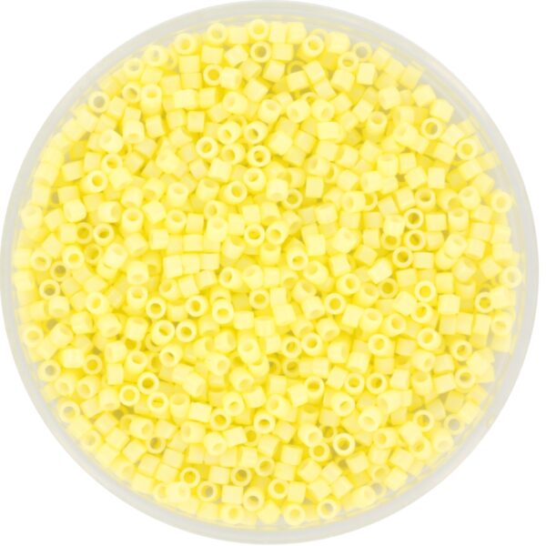 Miyuki Delica 11/0 DB2101 - Duracoat Opaque Dyed Light Lemon Ice