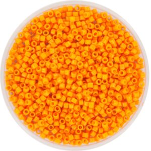 Miyuki Delica 11/0 DB2104 - Duracoat Opaque Dyed Kumquat