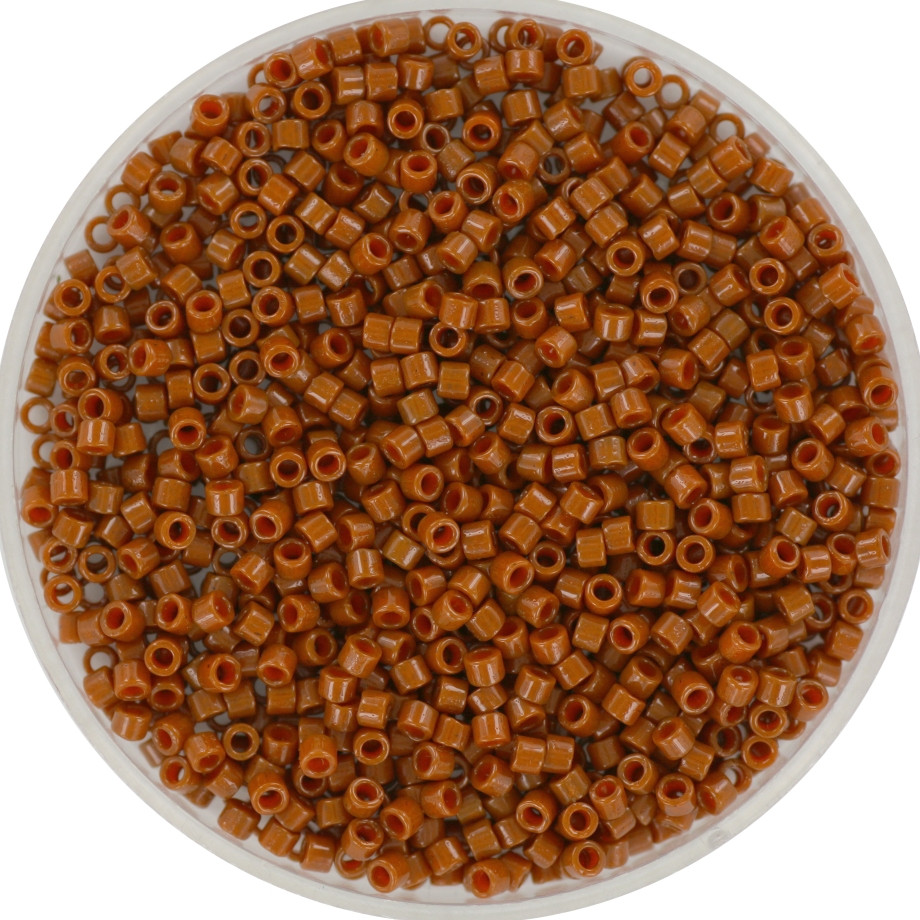 Miyuki Delica 11/0 DB2109 - Duracoat Opaque Dyed Sienna
