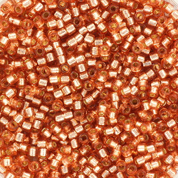 Miyuki Delica 11/0 DB2151 - Duracoat Silverlined Dyed Rose Copper - imagine 2