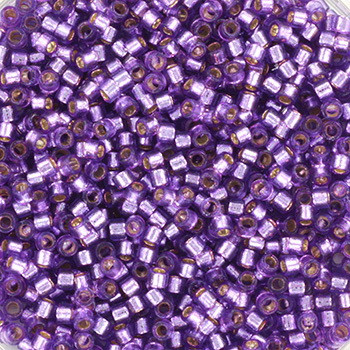 Miyuki Delica 11/0 DB2168 - Duracoat Silverlined Dyed Orchid - imagine 2