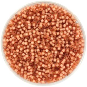 Miyuki Delica 11/0 DB2172 - Duracoat SF Silverlined Dyed Rose Copper