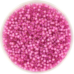 Miyuki Delica 11/0 DB2174 - Duracoat SF Silverlined Dyed Pink Parfai