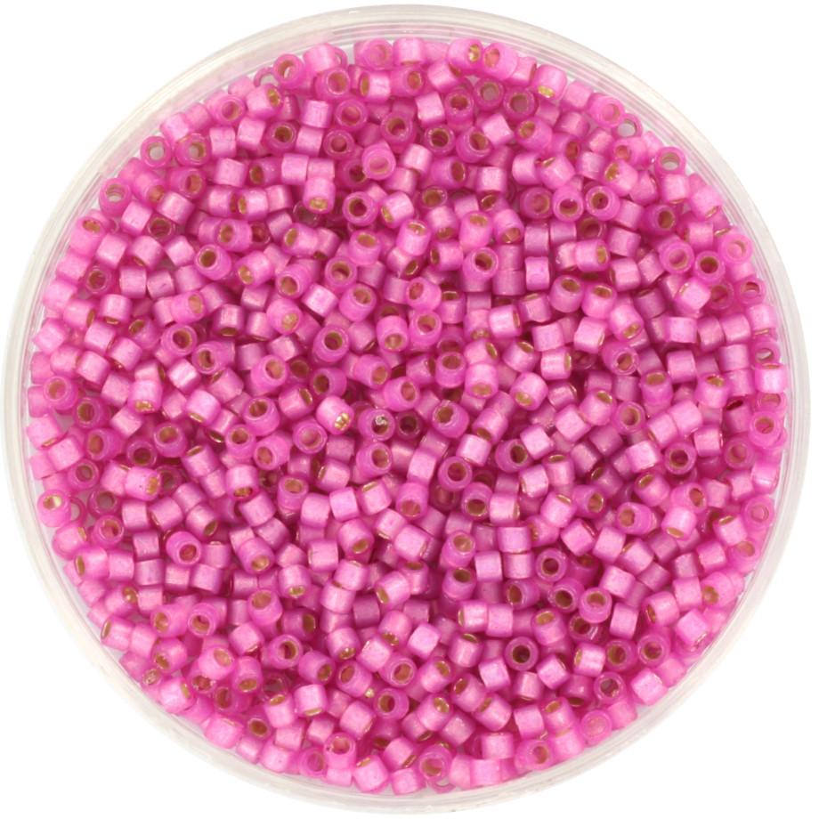 Miyuki Delica 11/0 DB2174 - Duracoat SF Silverlined Dyed Pink Parfai