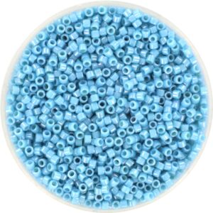 Miyuki Delica 11/0 DB0218 - Opaque Luster Medium Turquoise Blue