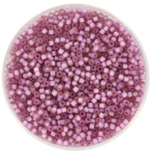 Miyuki Delica 11/0 DB2180 - Duracoat SF Silverlined Dyed Orchid