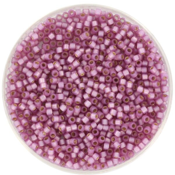 Miyuki Delica 11/0 DB2180 - Duracoat SF Silverlined Dyed Orchid