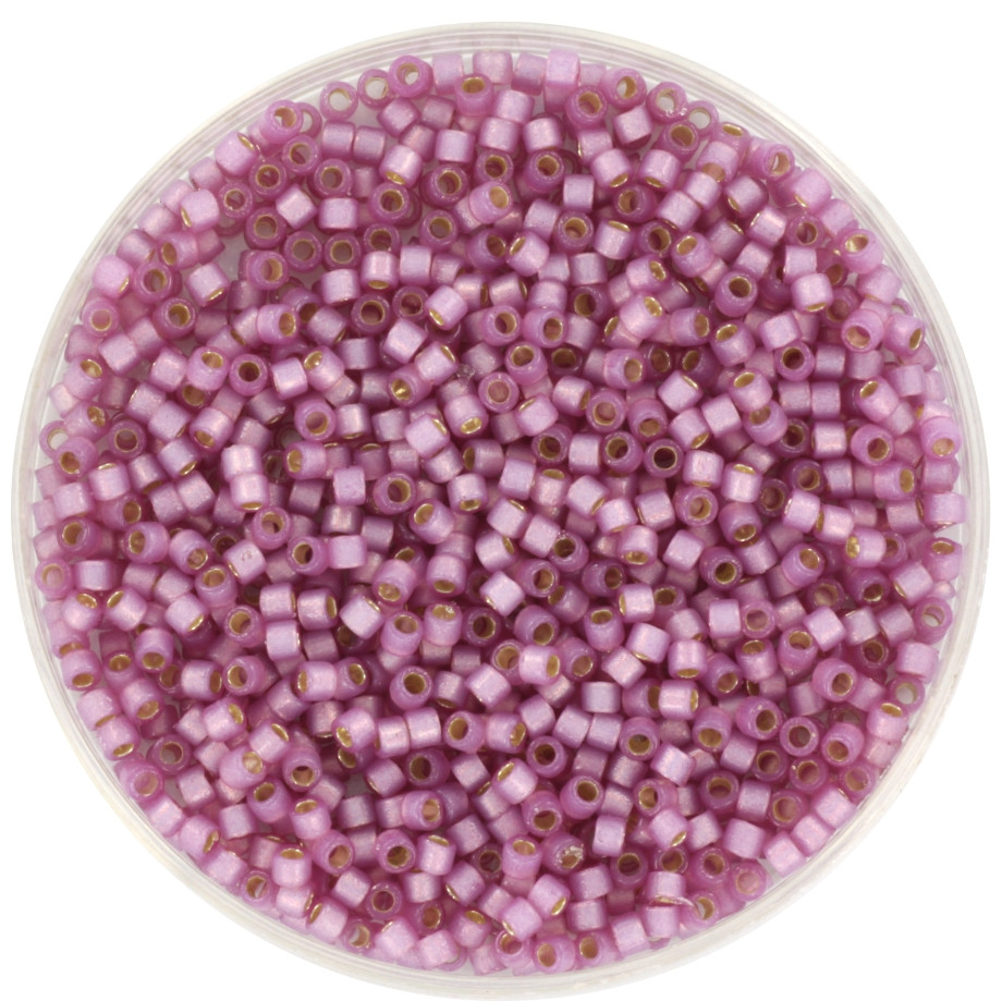Miyuki Delica 11/0 DB2180 - Duracoat SF Silverlined Dyed Orchid