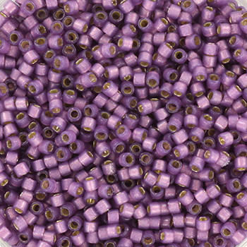 Miyuki Delica 11/0 DB2182 - Duracoat SF Silverlined Dyed Lilac - imagine 2