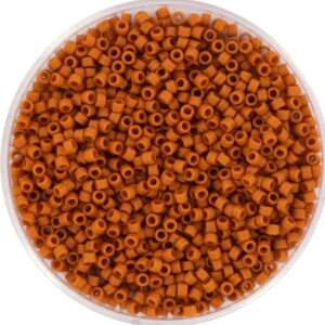 Miyuki Delica 11/0 DB2287 - Opaque Glazed Frosted Burnt Orange