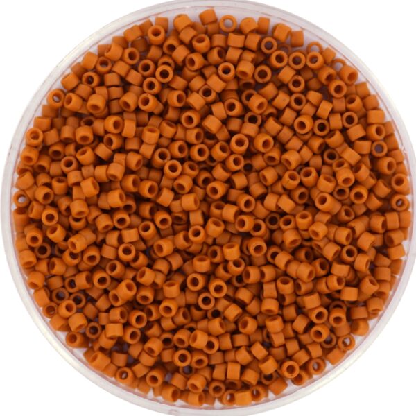 Miyuki Delica 11/0 DB2287 - Opaque Glazed Frosted Burnt Orange