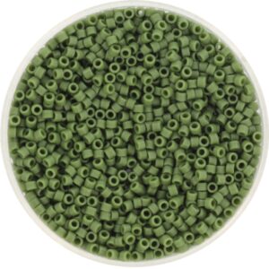 Miyuki Delica 11/0 DB2291 - Opaque Glazed Frosted Dark Green