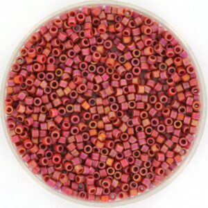 Miyuki Delica 11/0 DB2306 - Opaque Glazed Frosted Rainbow Cardinal