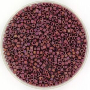 Miyuki Delica 11/0 DB2308 - Opaque Glazed Frosted Rainbow Dark Red