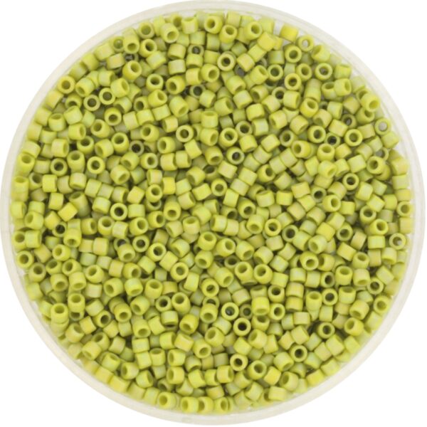 Miyuki Delica 11/0 DB2309 - Opaque Glazed Frosted Rainbow Olive