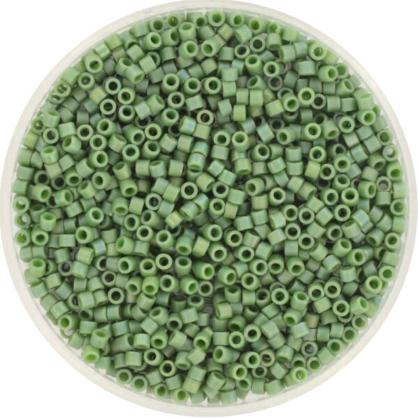Miyuki Delica 11/0 DB2312 - Opaque Glazed Frosted Rainbow Shamrock