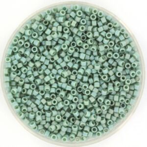 Miyuki Delica 11/0 DB2313 - Opaque Glazed Frosted Rainbow Celadon