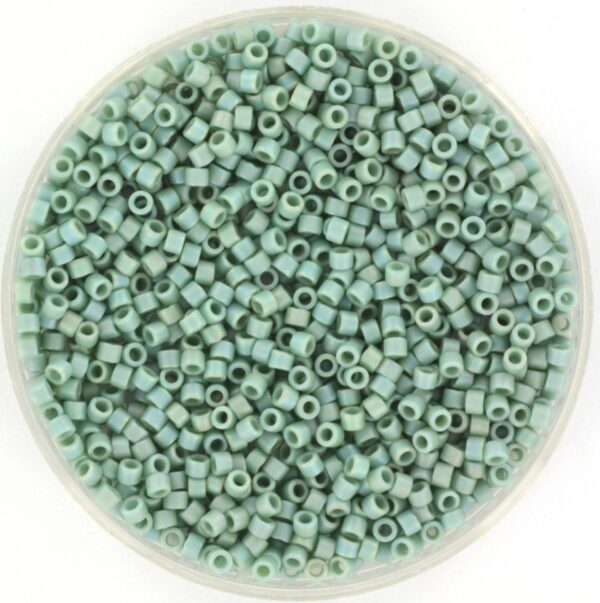 Miyuki Delica 11/0 DB2313 - Opaque Glazed Frosted Rainbow Celadon