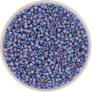 Miyuki Delica 11/0 DB2317 - Opaque Matte Glazed AB Bayberry