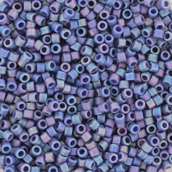 Miyuki Delica 11/0 DB2317 - Opaque Matte Glazed AB Bayberry - imagine 2